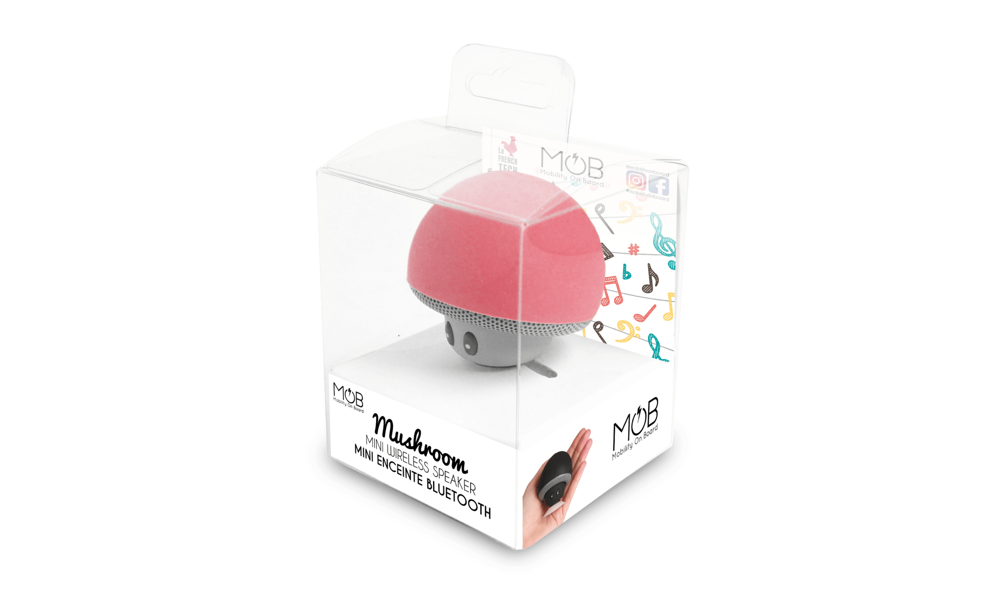 Mobility on board wasserfester Pilz Bluetooth-Lautsprecher mit Freisprecheinrichtung in rot - Bitangel RENOVATE & FURNISH HOMES GmbH