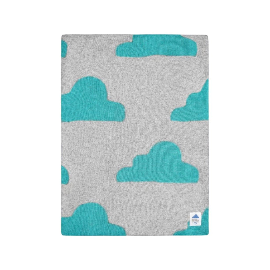 Nuvola Babydecke Kaschmir/Baumwolle wahlweise in verschiedenen Farben hellgrau/gelb/rosa/blau 70x100cm - Bitangel RENOVATE & FURNISH HOMES GmbH