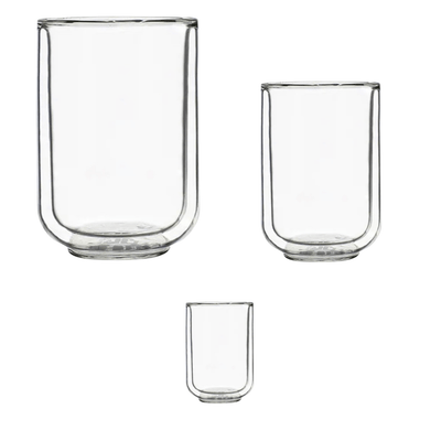OGO Living Doppelwandige Teegläser/Kaffeegläser Set mit 4 Stück wahlweise Teeglass/Macciato 35cl, Teeglass/Kaffee 25cl & Espressoglässer 10cl im Karton - Bitangel RENOVATE & FURNISH HOMES GmbH