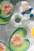 Oli & Carol Bath Water Lily/Bade-Wasser-Lilie in Weiß/Grün/Rose ca.L13,2XB8,0x1,5cm - Bitangel RENOVATE & FURNISH HOMES GmbH