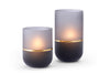 Philippi Amalie Windlicht aus Glas in fliederfarben wahlweise in S ca. L12xB12XH15cm oder L ca. L12xB12xH21cm - Bitangel RENOVATE & FURNISH HOMES GmbH