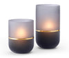 Philippi Amalie Windlicht aus Glas in fliederfarben wahlweise in S ca. L12xB12XH15cm oder L ca. L12xB12xH21cm - Bitangel RENOVATE & FURNISH HOMES GmbH
