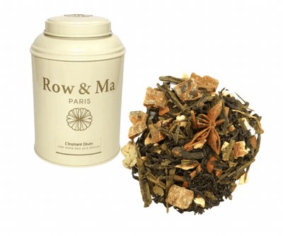 Row & Ma - L'Instant Divin - BIO-Schwarztee mit Gewürzen Premium Qualität verschiedene Varianten: Dose, loser Tee und Teebeutel - Bitangel RENOVATE & FURNISH HOMES GmbH