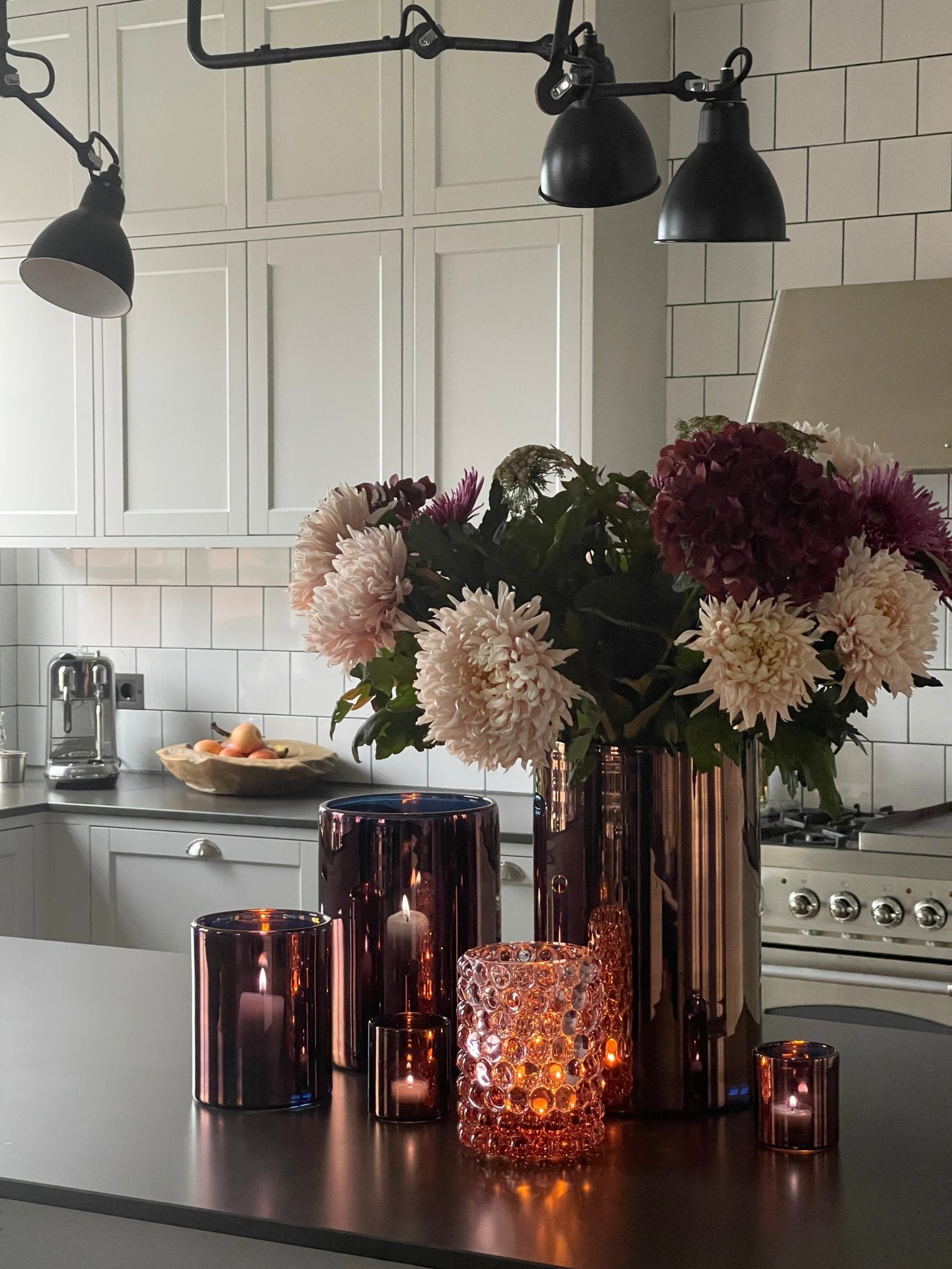 Skogsberg & Smart mundgeblasenes Windlicht Hurricane bronze wahlweise, ca. 9x8cm & ca. 28x19,5cm, 0,5kg & 4kg - Bitangel RENOVATE & FURNISH HOMES GmbH