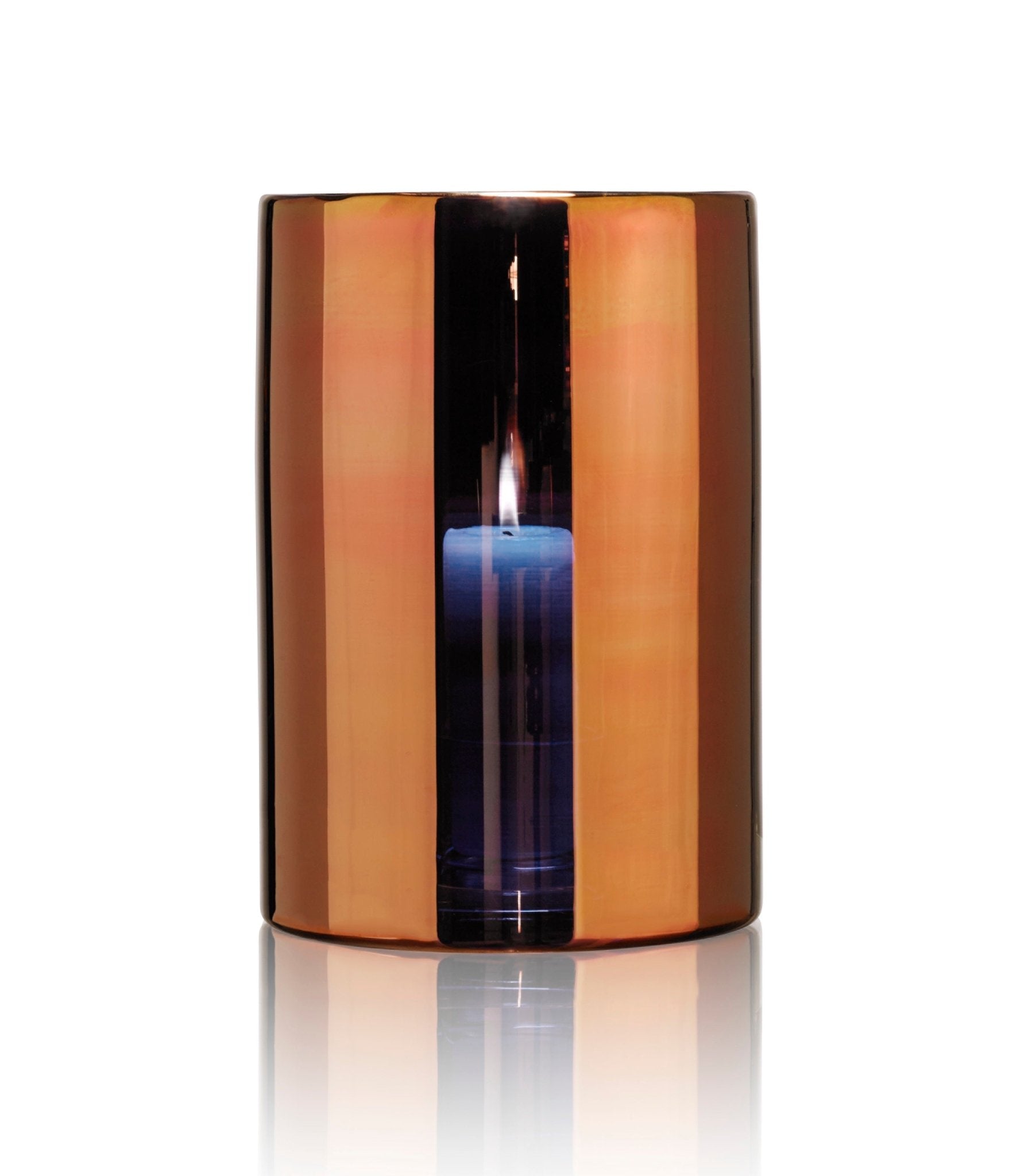 Skogsberg & Smart mundgeblasenes Windlicht Hurricane bronze wahlweise, ca. 9x8cm & ca. 28x19,5cm, 0,5kg & 4kg - Bitangel RENOVATE & FURNISH HOMES GmbH