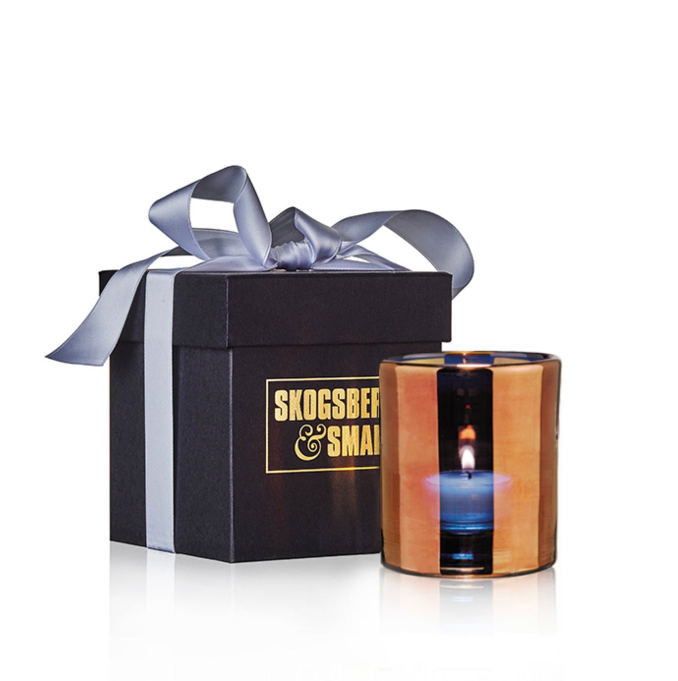 Skogsberg & Smart mundgeblasenes Windlicht Hurricane bronze wahlweise, ca. 9x8cm & ca. 28x19,5cm, 0,5kg & 4kg - Bitangel RENOVATE & FURNISH HOMES GmbH