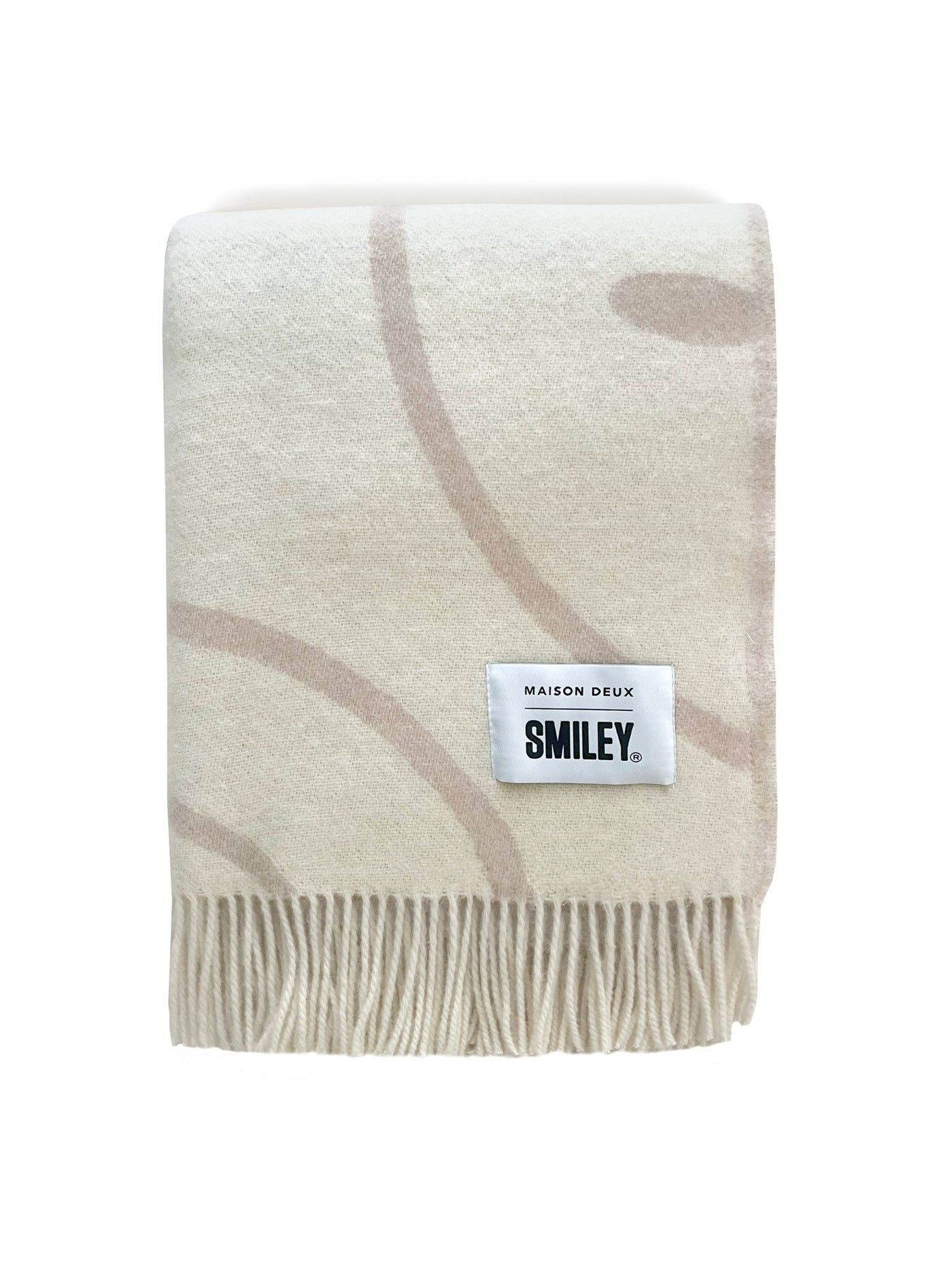 Smiley®-Decke creme aus neuseeländischer Wolle ca. 130x200cm - Bitangel RENOVATE & FURNISH HOMES GmbH