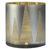 Sompex Christmas Livestyle Awhia Windlicht aus Glas in Gold wahlweise in 3 Größen ca. M H14xD15, L H20xD20, XL H24,5x24,5cm - Bitangel RENOVATE & FURNISH HOMES GmbH