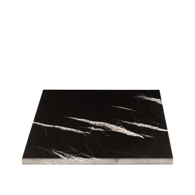Stoned Marble Marmorplatte für die Küche zum Servieren oder als Ablage in Größe L wahlweise in Schwarz, Weiß oder Pink ca. L40xB40xH2cm ca. 10kg - Bitangel RENOVATE & FURNISH HOMES GmbH