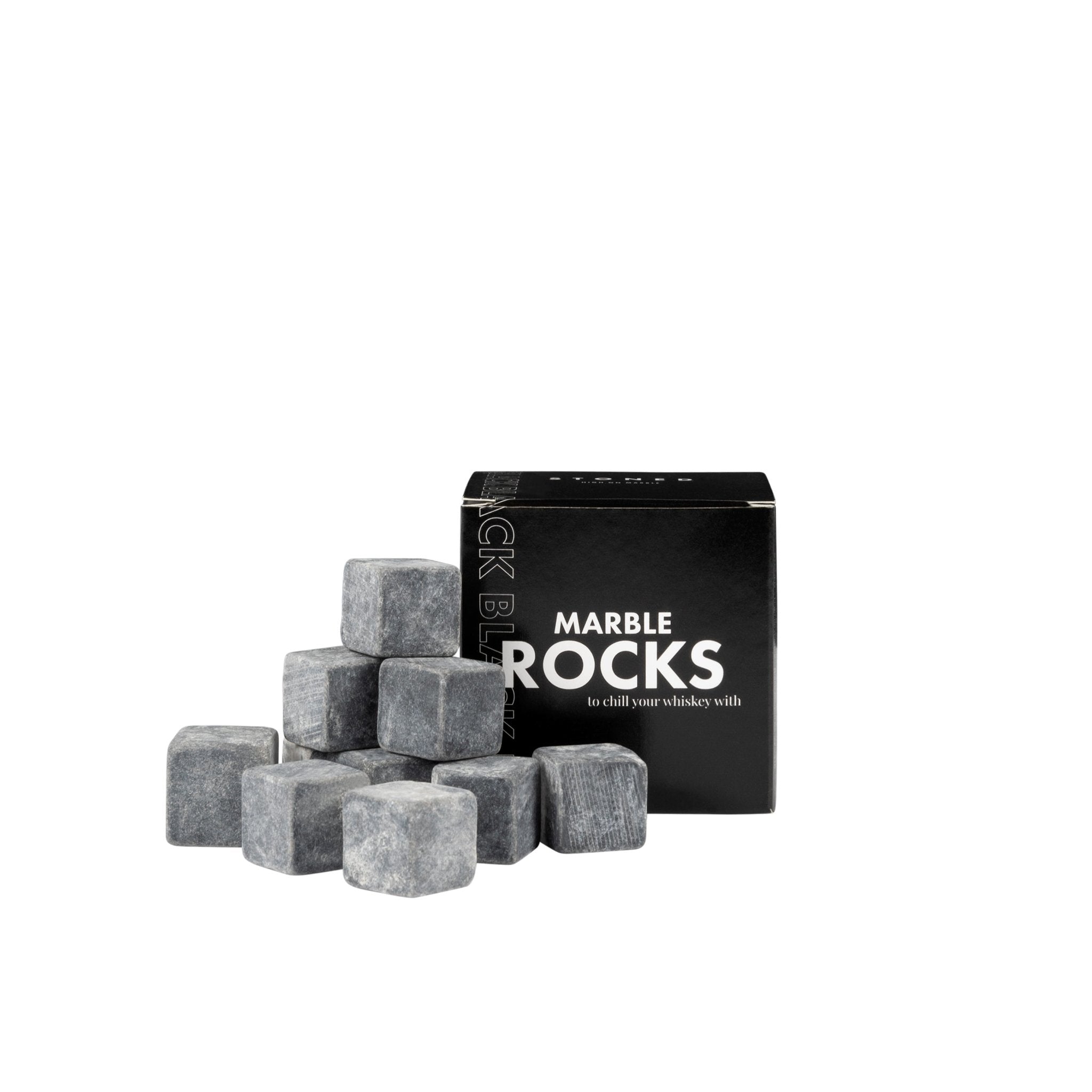 Stoned Marble Rocks Eiswürfel Marmorsteine pro Packung 10 Marmorsteine wahlweise: in pink, weiß oder schwarz ca. L2xB2xH2cm - Bitangel RENOVATE & FURNISH HOMES GmbH