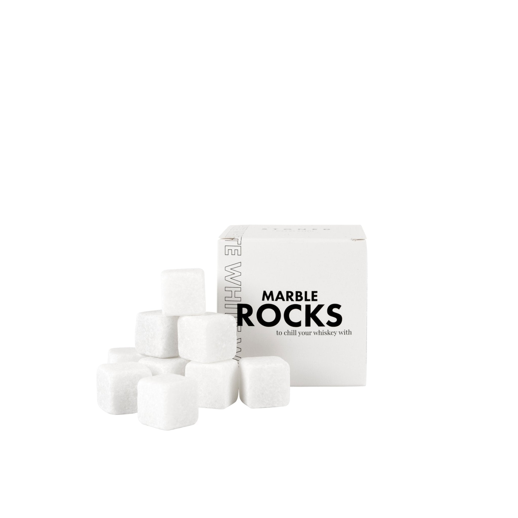 Stoned Marble Rocks Eiswürfel Marmorsteine pro Packung 10 Marmorsteine wahlweise: in pink, weiß oder schwarz ca. L2xB2xH2cm - Bitangel RENOVATE & FURNISH HOMES GmbH