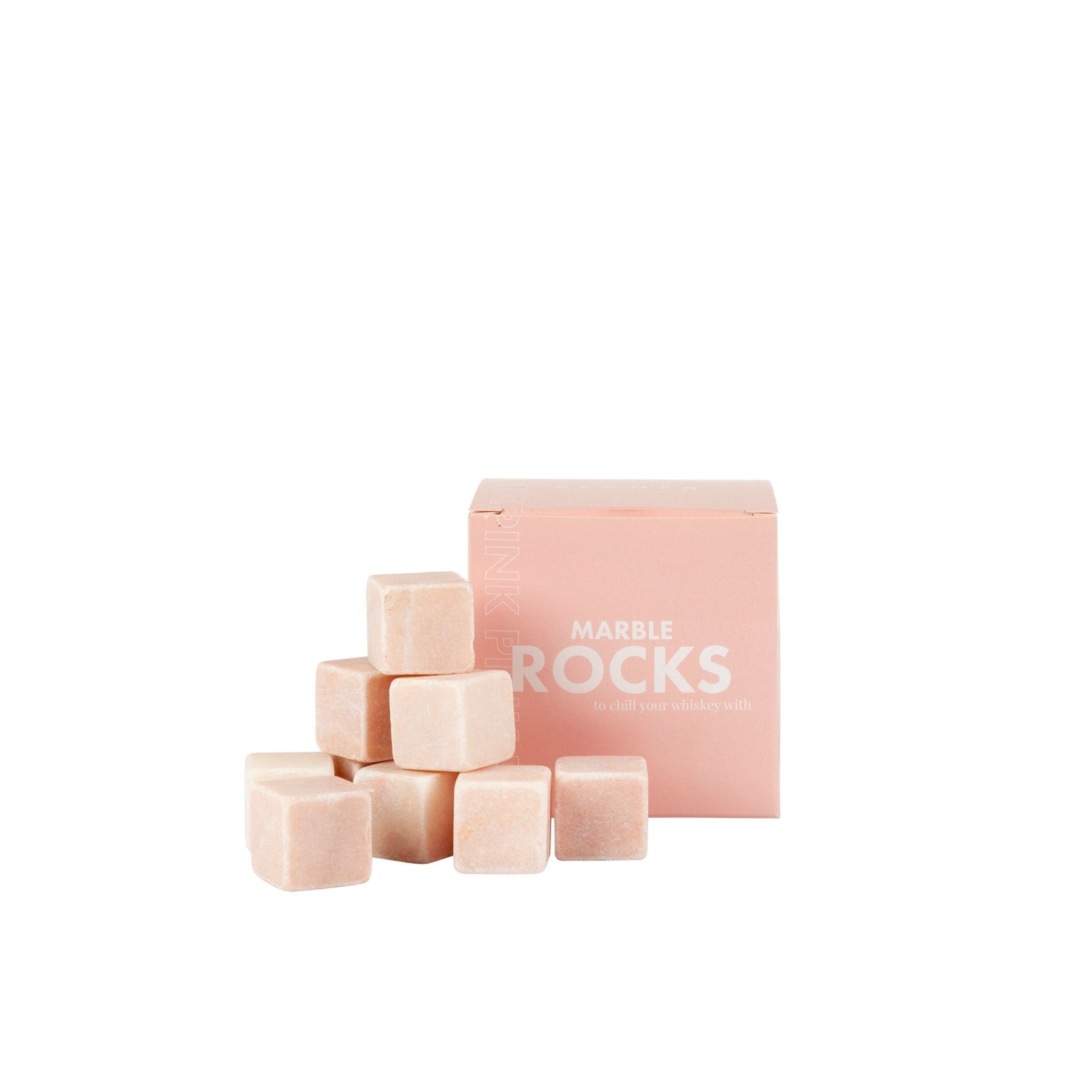 Stoned Marble Rocks Eiswürfel Marmorsteine pro Packung 10 Marmorsteine wahlweise: in pink, weiß oder schwarz ca. L2xB2xH2cm - Bitangel RENOVATE & FURNISH HOMES GmbH