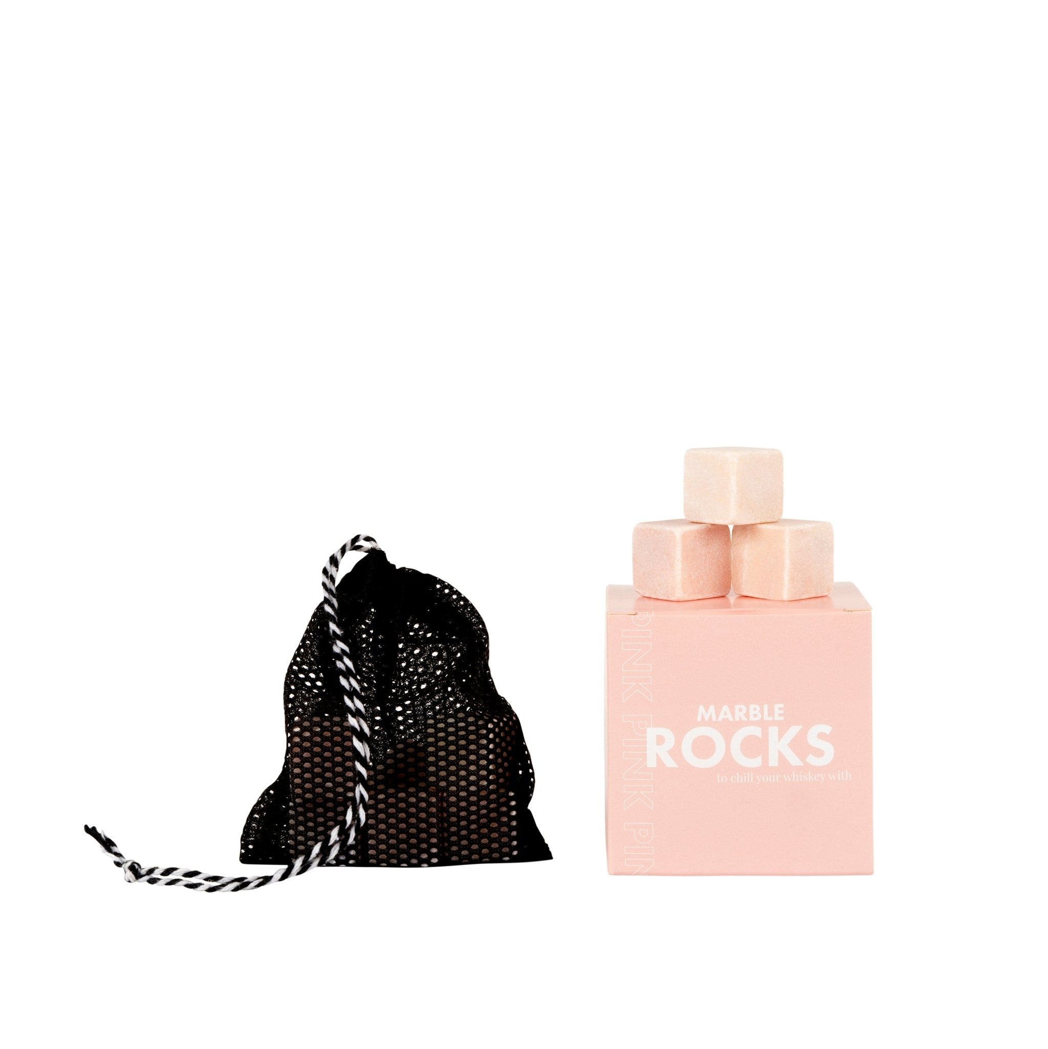 Stoned Marble Rocks Eiswürfel Marmorsteine pro Packung 10 Marmorsteine wahlweise: in pink, weiß oder schwarz ca. L2xB2xH2cm - Bitangel RENOVATE & FURNISH HOMES GmbH