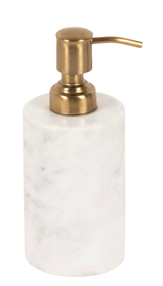 Stoned Marble Seifenspender aus Marmor wahlweise in Grün oder Weiß ca. H11xD7cm - Bitangel RENOVATE & FURNISH HOMES GmbH