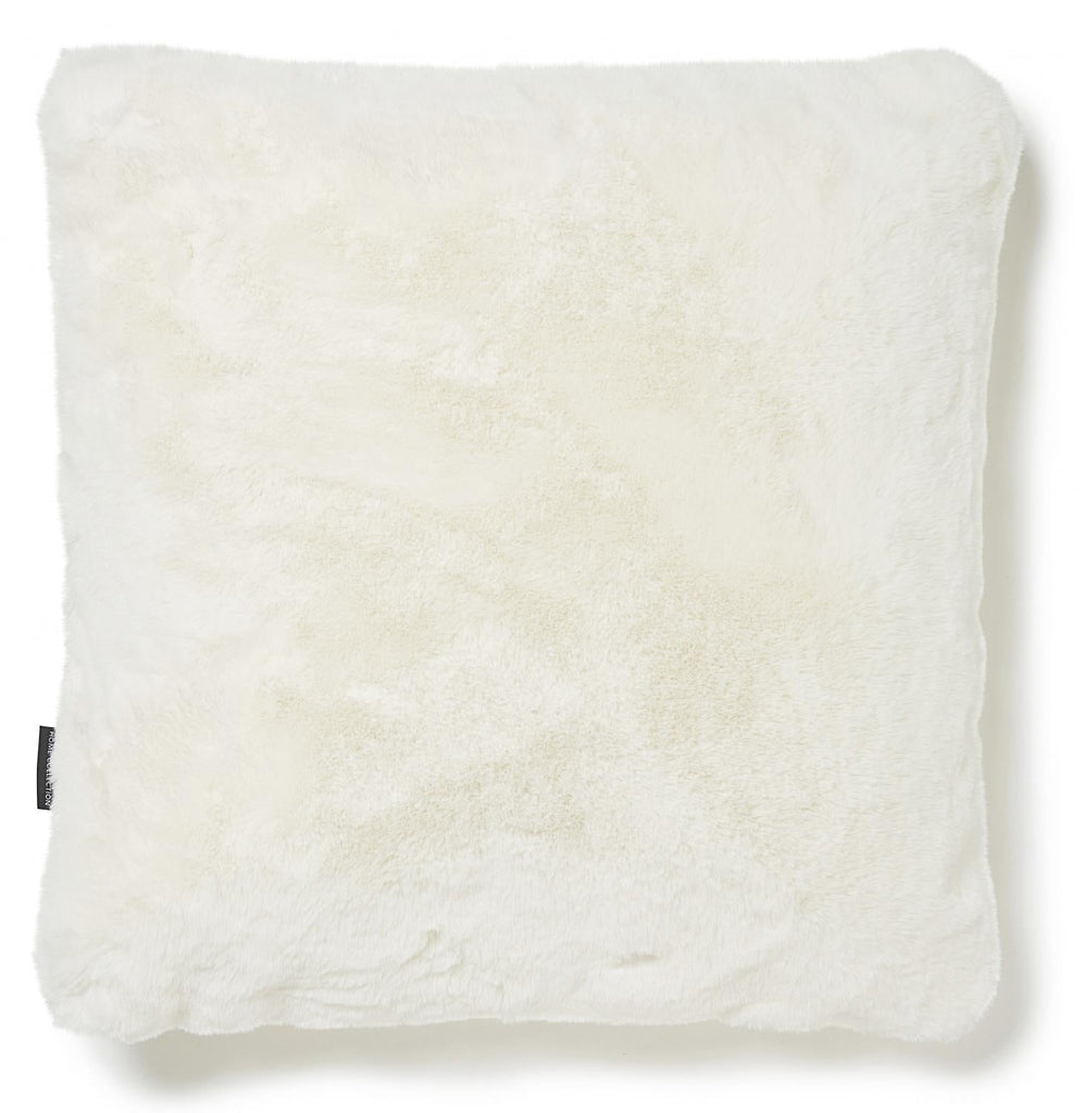 Super weiches dickes Webpelz Kissen, weiß/ivory ca. 45x45cm - Bitangel RENOVATE & FURNISH HOMES GmbH