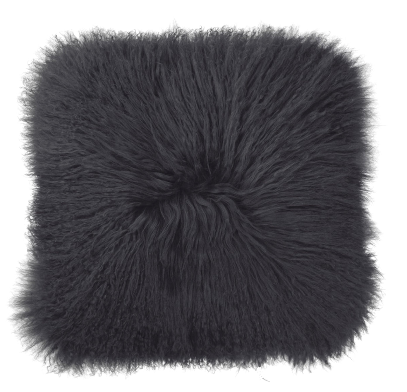 Taff by Thomas Albrecht Tibet Lamm Kissen aus Schurwoll-Walk, Anthrazitfarben wahlweise ca. 30x40cm & 50x50cm - Bitangel RENOVATE & FURNISH HOMES GmbH