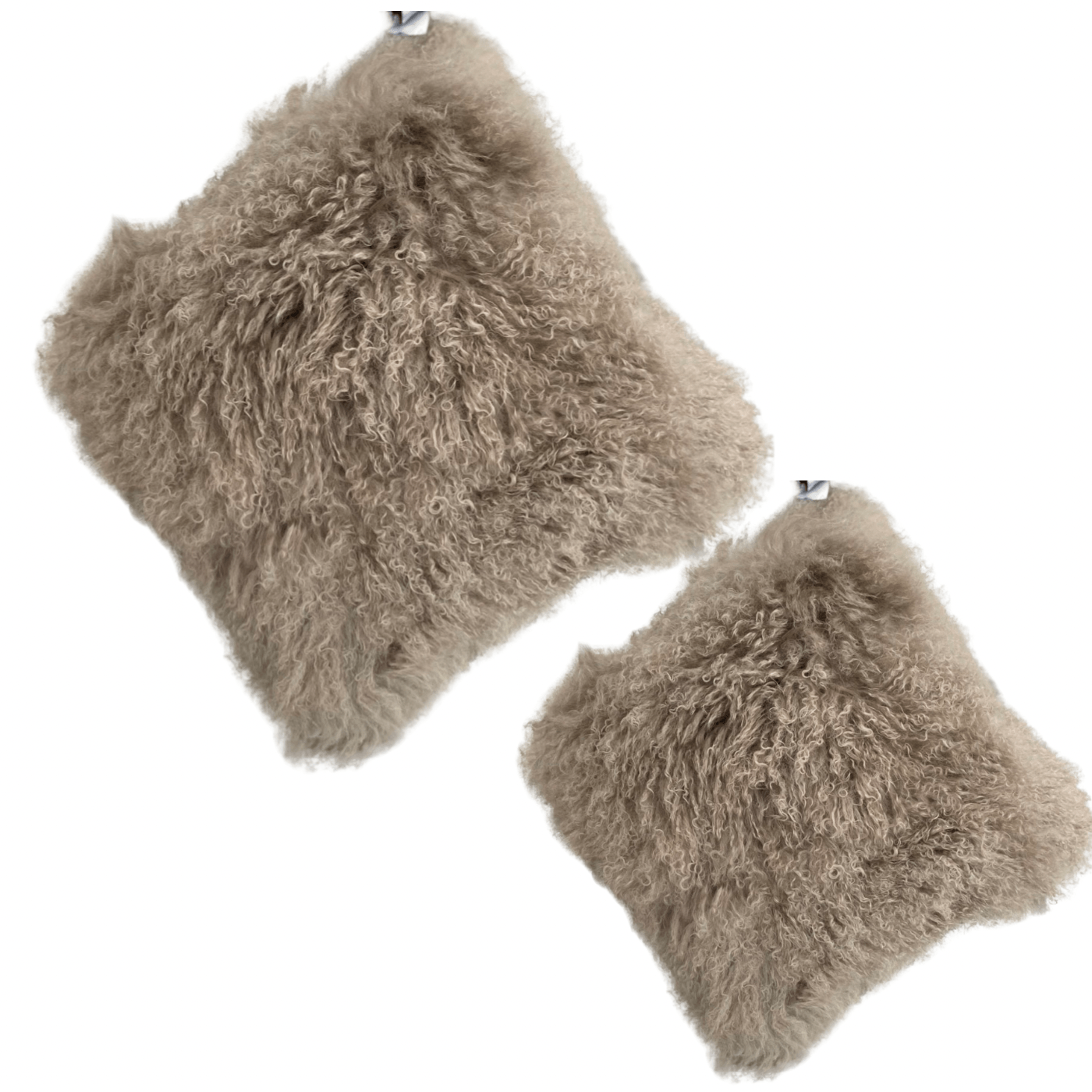 Taff by Thomas Albrecht Tibet Lamm Kissen aus Schurwoll-Walk, Karamellfarben wahlweise ca. 30x40cm & 50x50cm - Bitangel RENOVATE & FURNISH HOMES GmbH