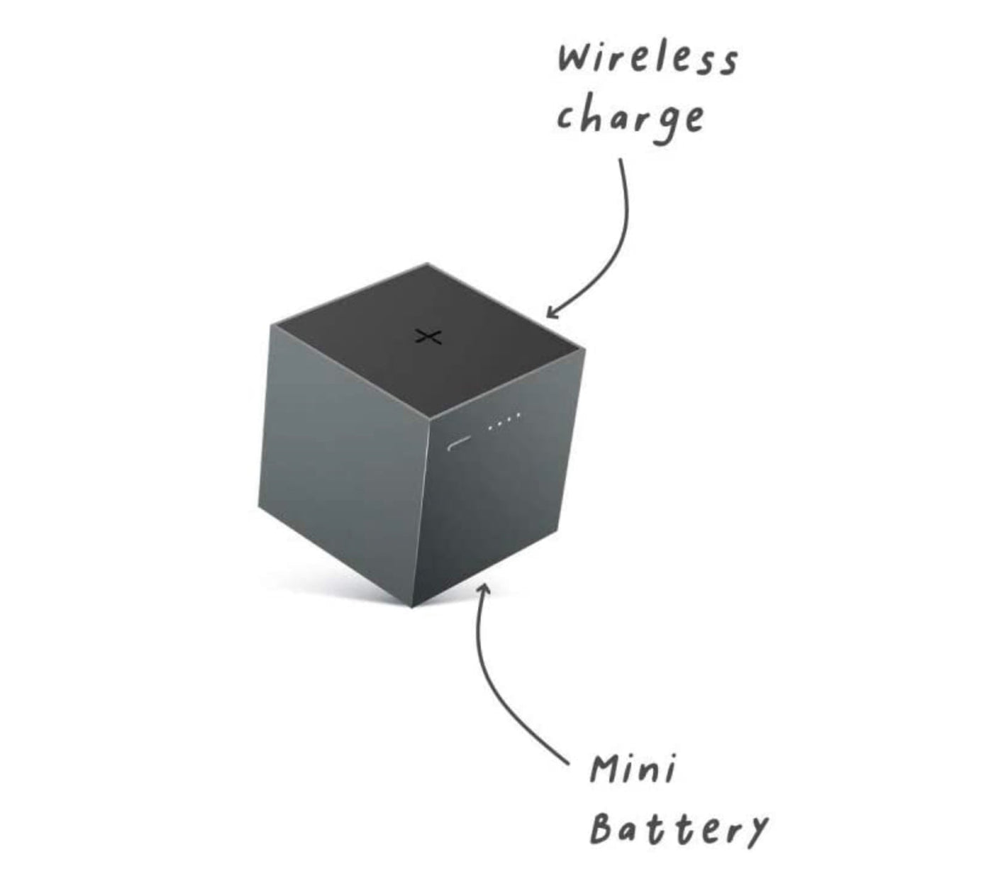 Usbepower CUBO ONE Mini-Würfel mit Wireless & USB & USB-C wahlweise Grau oder Weiß - Bitangel RENOVATE & FURNISH HOMES GmbH