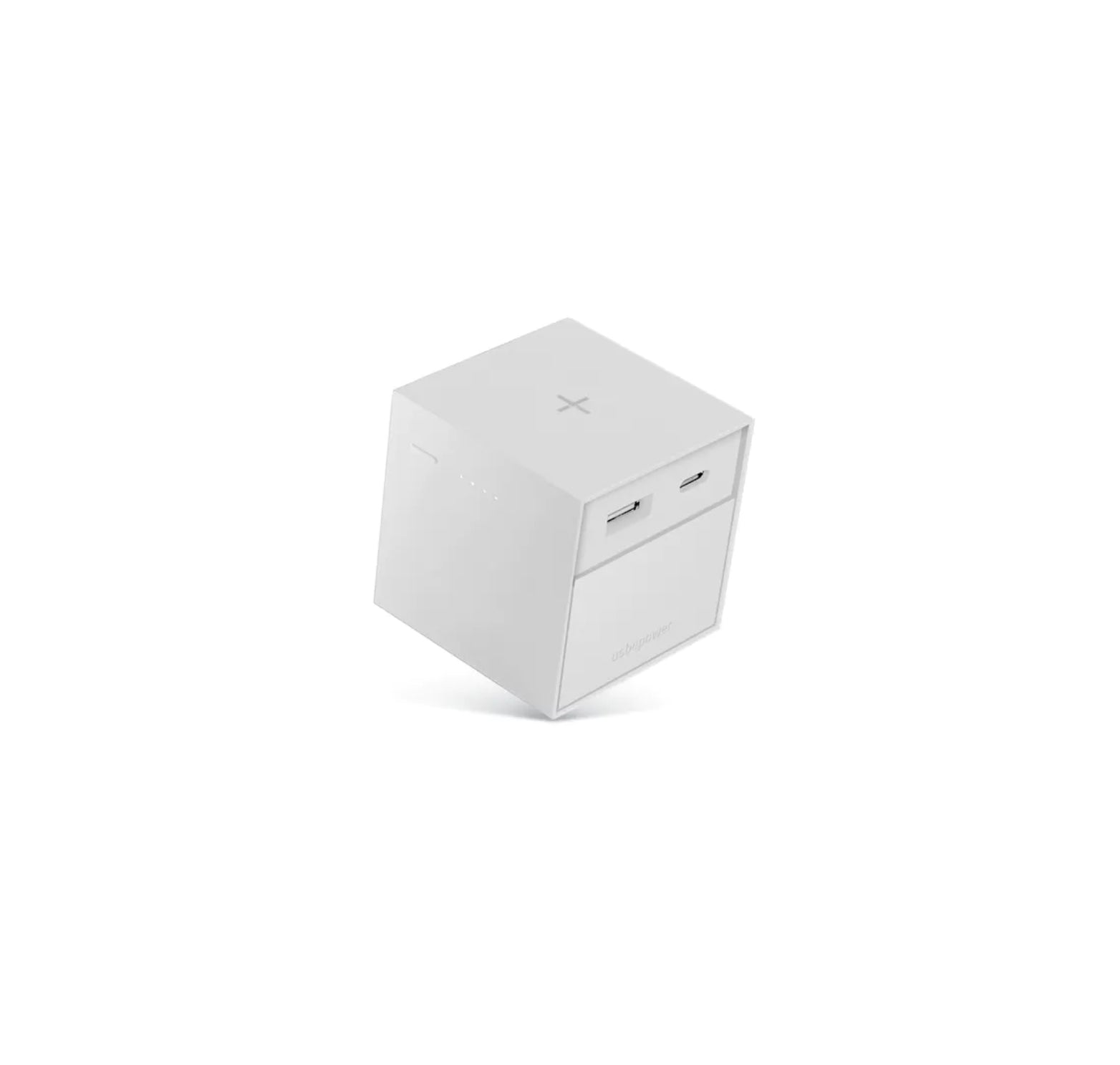 Usbepower CUBO ONE Mini-Würfel mit Wireless & USB & USB-C wahlweise Grau oder Weiß - Bitangel RENOVATE & FURNISH HOMES GmbH
