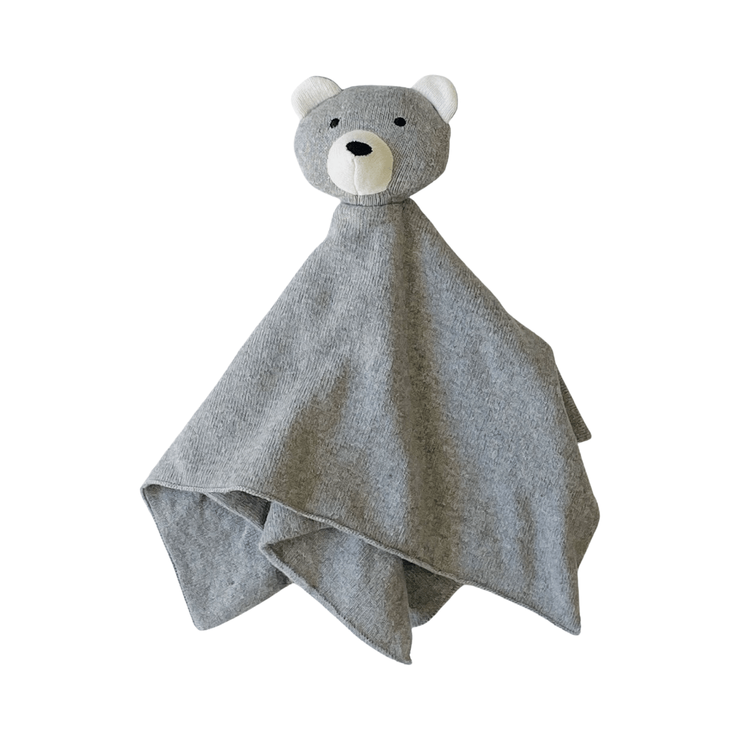 Viverano Organics Luxuriöses Bären- Babyschnuffeltuch wahlweise beige oder grau aus 100% Bio-Baumwolle - Bitangel RENOVATE & FURNISH HOMES GmbH