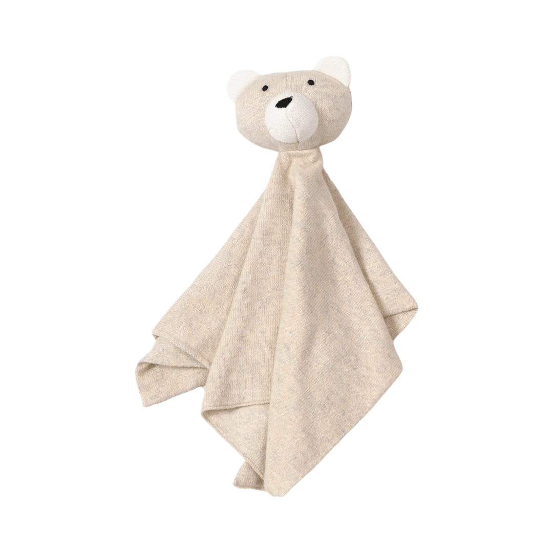 Viverano Organics Luxuriöses Bären- Babyschnuffeltuch wahlweise beige oder grau aus 100% Bio-Baumwolle - Bitangel RENOVATE & FURNISH HOMES GmbH
