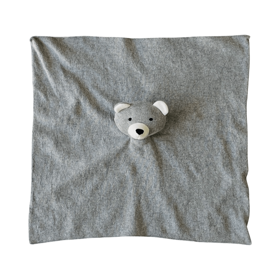 Viverano Organics Luxuriöses Bären- Babyschnuffeltuch wahlweise beige oder grau aus 100% Bio-Baumwolle - Bitangel RENOVATE & FURNISH HOMES GmbH