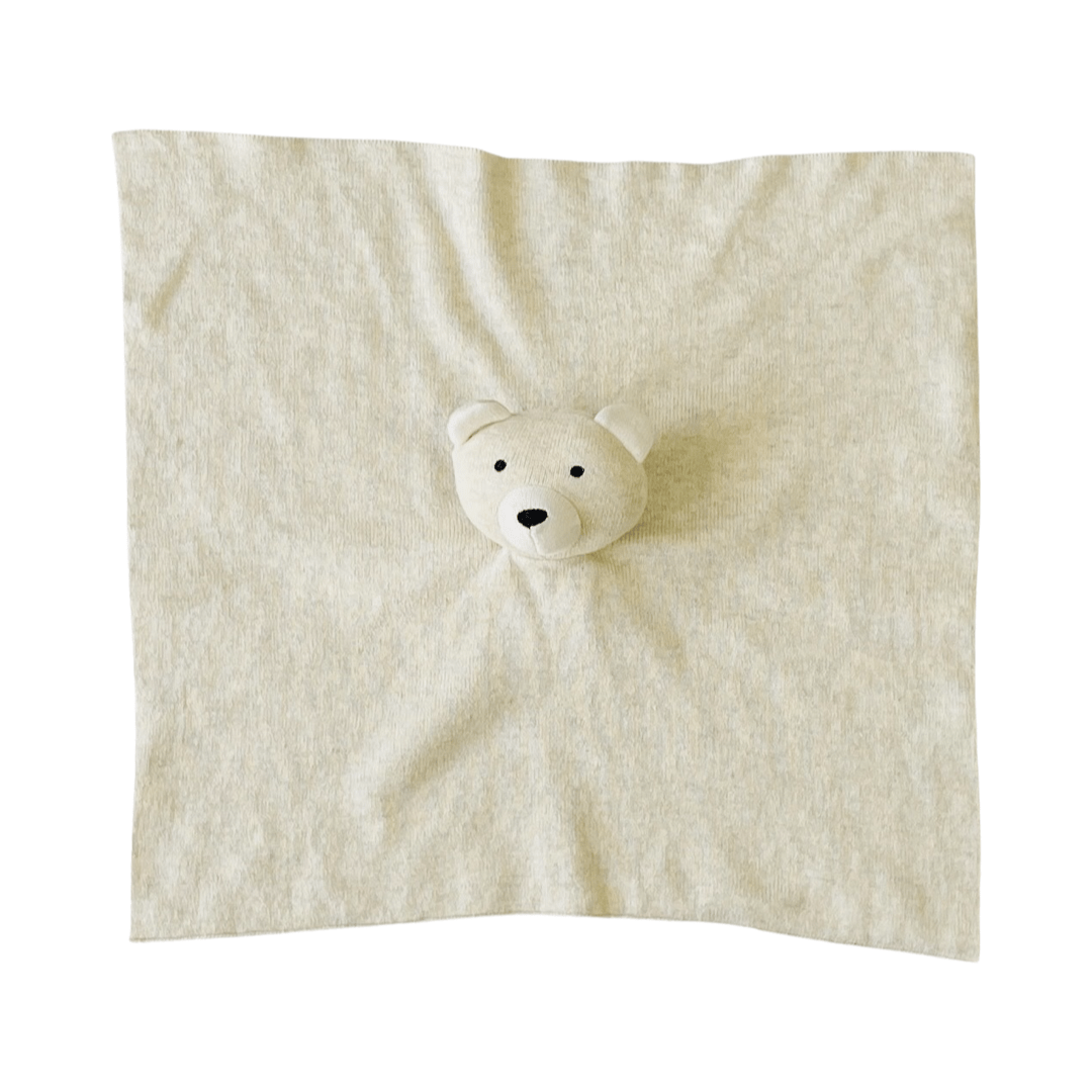 Viverano Organics Luxuriöses Bären- Babyschnuffeltuch wahlweise beige oder grau aus 100% Bio-Baumwolle - Bitangel RENOVATE & FURNISH HOMES GmbH