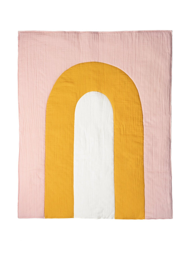 Wigiwama Baumwoll-Musselin Kinder Decke wahlweise in Rose oder mittel Blau ca. 100x120m - Bitangel RENOVATE & FURNISH HOMES GmbH