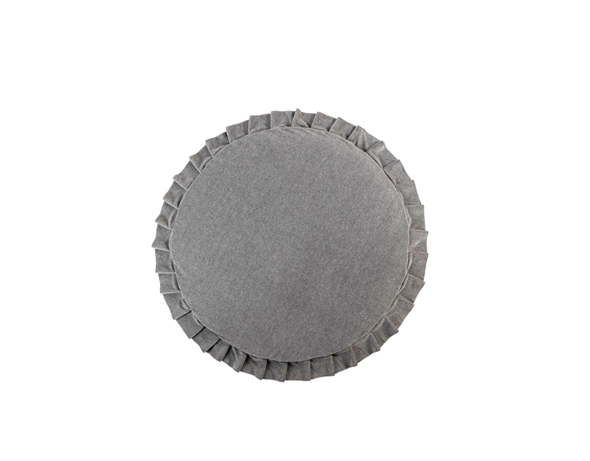 Wigiwama super weiche Velvet-Spielematte cm wahlweiße in safran, weiß, hellgrau, OEKO-TEX® Velvet ca. Ø 110cm - Bitangel RENOVATE & FURNISH HOMES GmbH