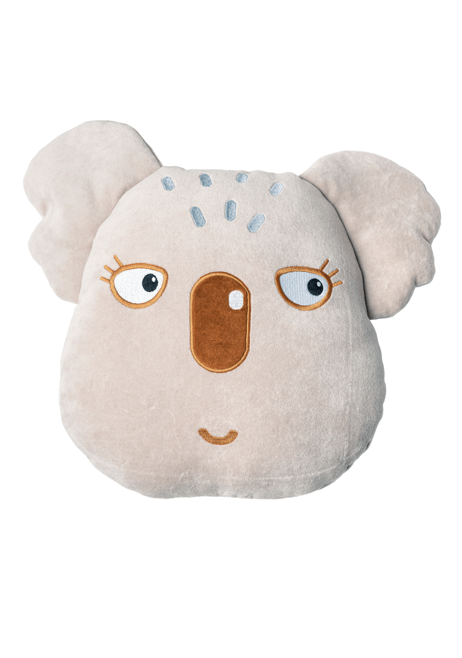 Wigiwama super weiches großes Velvet Kissen wahlweise Koala oder Löwe, OEKO-TEX® Velvet ca. ø35 cm - Bitangel RENOVATE & FURNISH HOMES GmbH