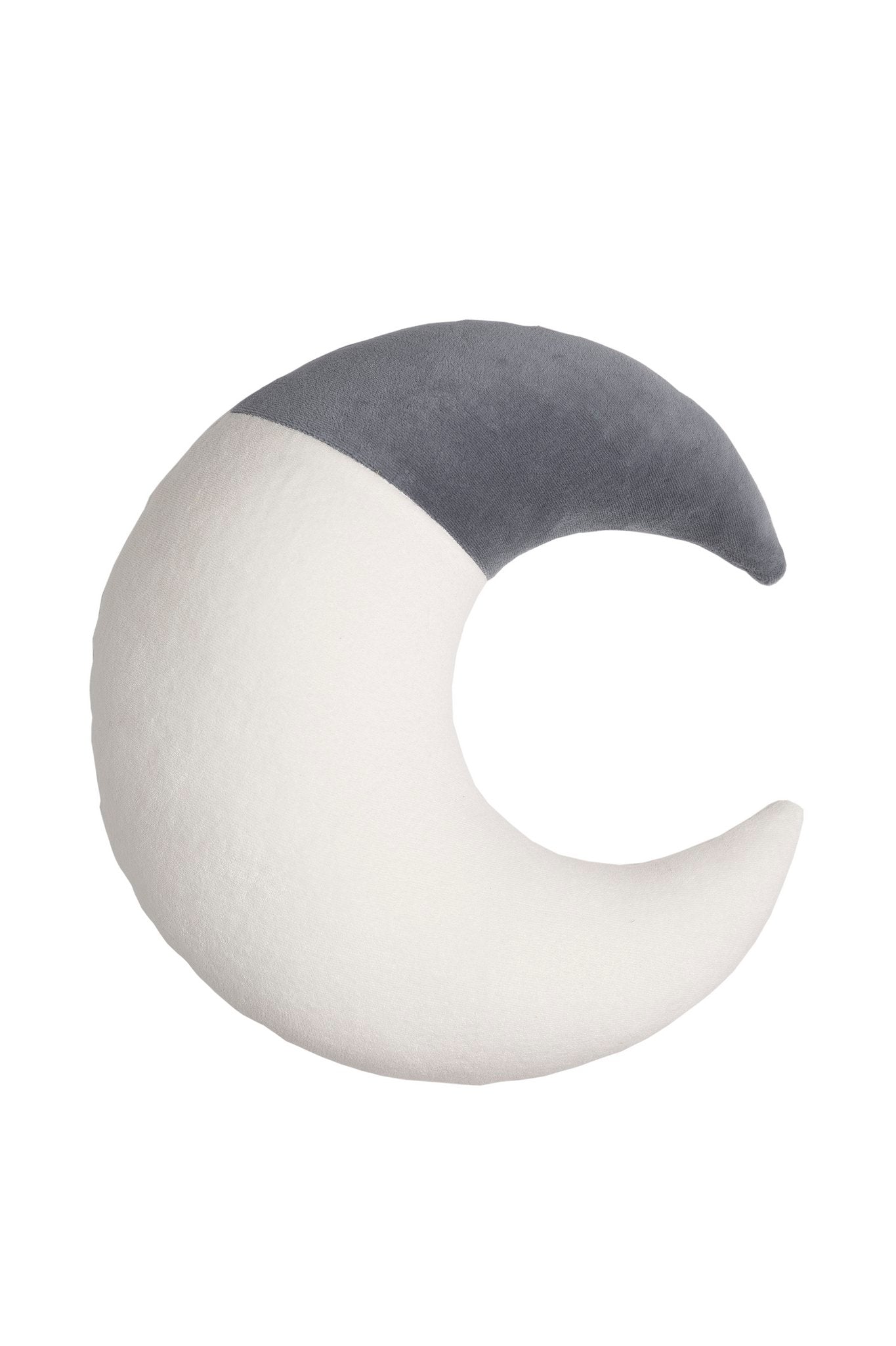 Wigiwama super weiches Mond Kissen wahlweise in weiß/grau oder weiß/karamell, OEKO-TEX® Velvet ca. 40x37x10 cm - Bitangel RENOVATE & FURNISH HOMES GmbH