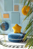 Wigiwama super weiches Velvet Stern Kissen wahlweise in safran, blau, weiß, hellgrau, OEKO-TEX® Velvet ca. 30x30x8 cm - Bitangel RENOVATE & FURNISH HOMES GmbH
