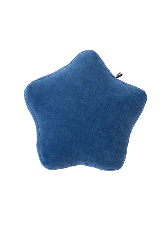Wigiwama super weiches Velvet Stern Kissen wahlweise in safran, blau, weiß, hellgrau, OEKO-TEX® Velvet ca. 30x30x8 cm - Bitangel RENOVATE & FURNISH HOMES GmbH