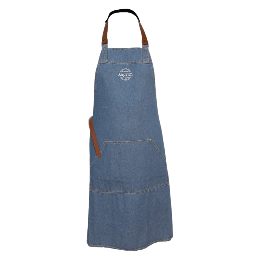 Xapron handgefertigte Jeansschürze Arizona Denim Apron 87cm lang - Bitangel RENOVATE & FURNISH HOMES GmbH