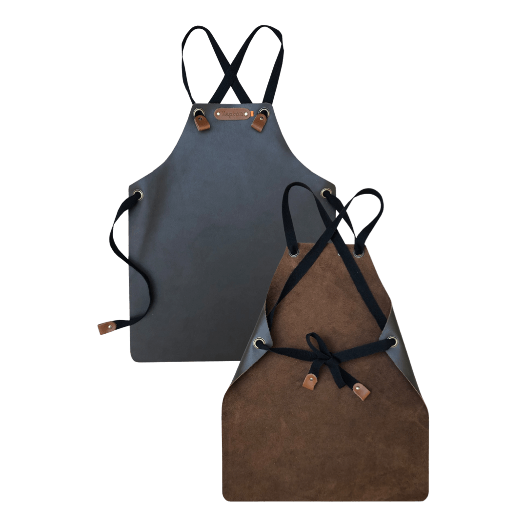 Xapron handgefertigte Kinder-Schürze aus Leder in blau 50x40cm - Bitangel RENOVATE & FURNISH HOMES GmbH